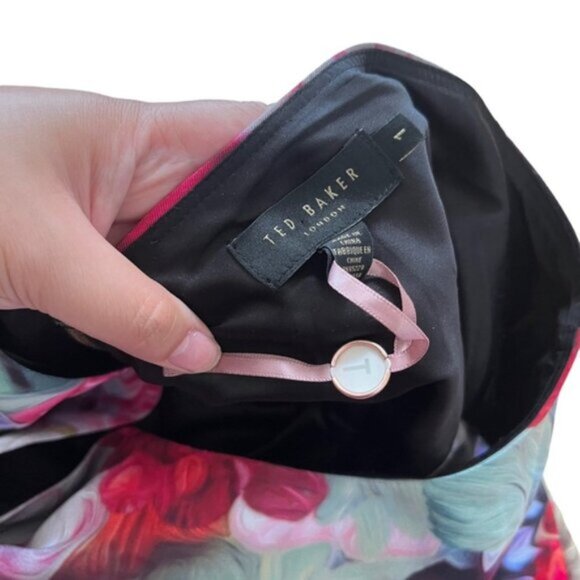 Ted Baker London Sleeveless Floral Dress Size 4 - Picture 5 of 8